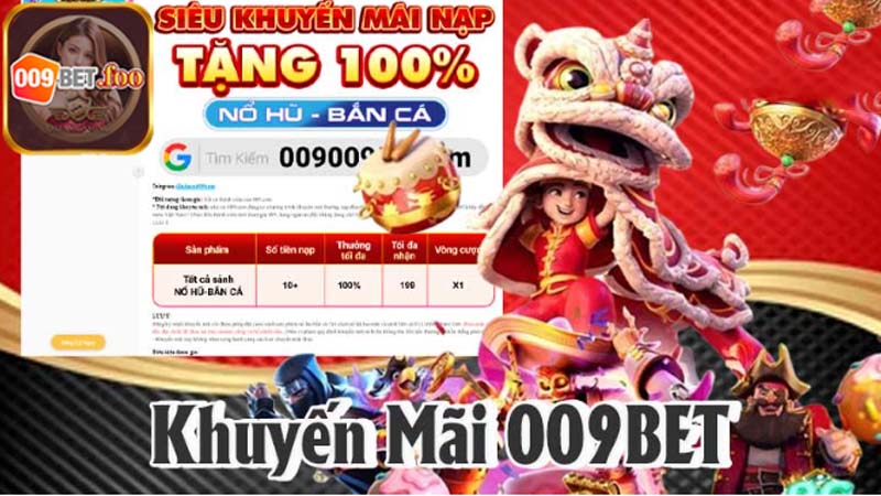 Khuyến mãi 009bet ngập tràn cho tất cả game thủ